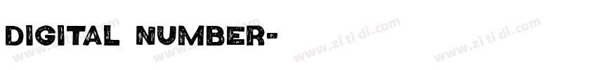 digital number字体转换